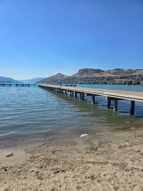 istock Wooden dock on lake 2177176172