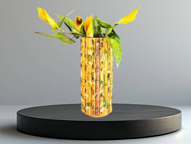 istock Artificial bamboo vase in yellow-brown color 2177176393