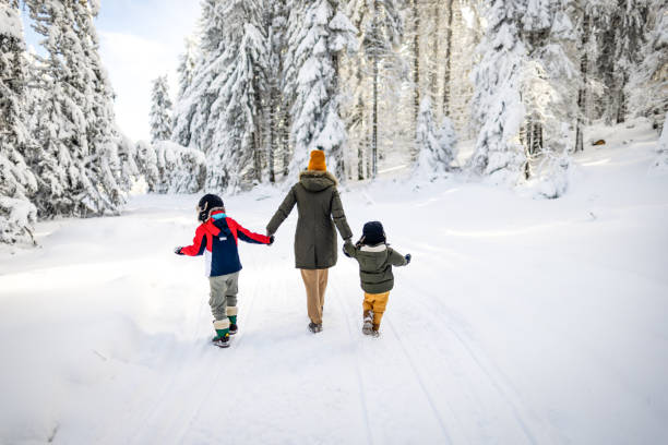 istock Mother and sons enjoying a winter day 2177191197