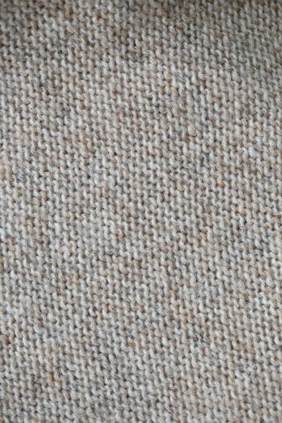 istock macro texture of fabric thick beige sweater close-up. Knitted texture background 2177195391