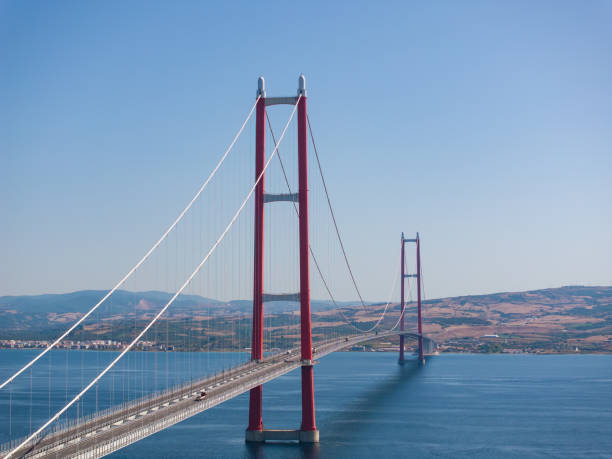 istock 1915 Canakkale Bridge Drone Photo, Canakkale Turkiye (Turkey) 2177197764