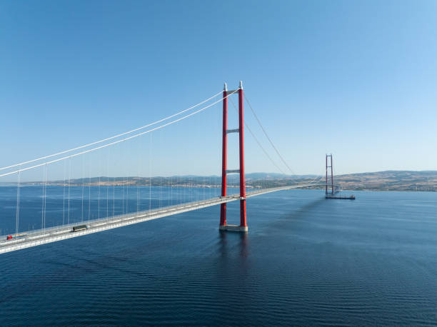 istock 1915 Canakkale Bridge Drone Photo, Canakkale Turkiye (Turkey) 2177197872