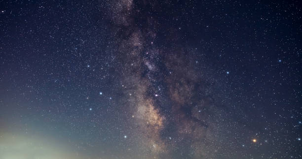 istock Milky Way stars photographed with a wide angle lens. 2177198105
