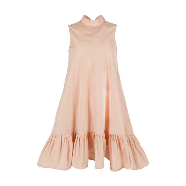 istock Beige sleeveless dress 2177201893