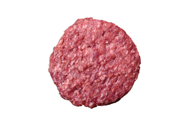 istock Fresh raw ground beef burger patty with salt and spices 2177203923