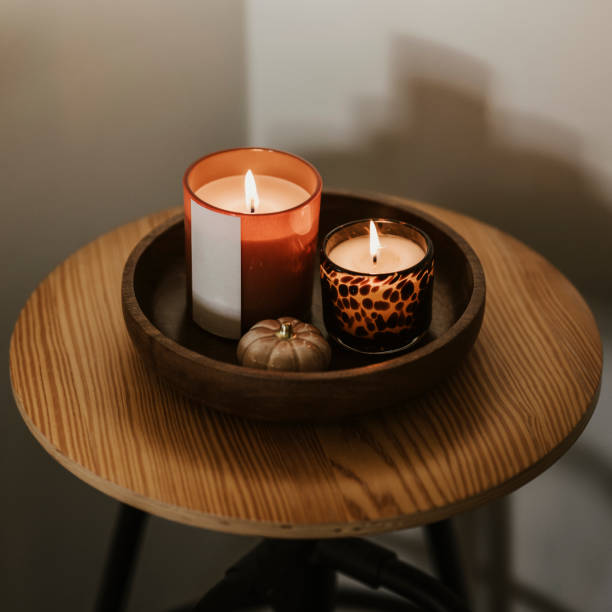 istock Autumn candlelight still life indoors 2177207369