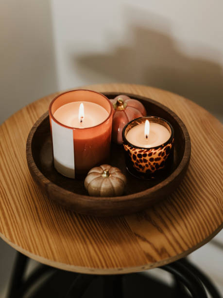 istock Autumn candlelight still life indoors 2177207434