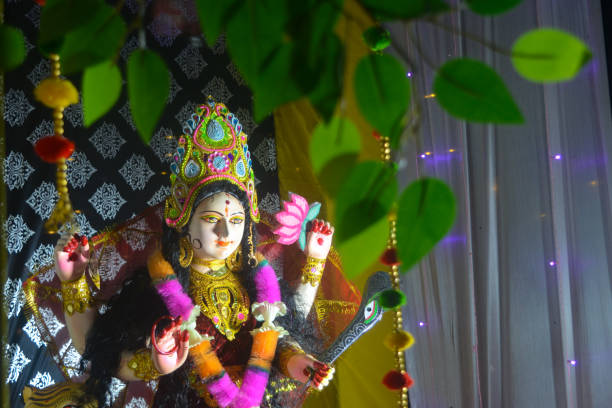 istock Closeup of goddess durga 2177214995
