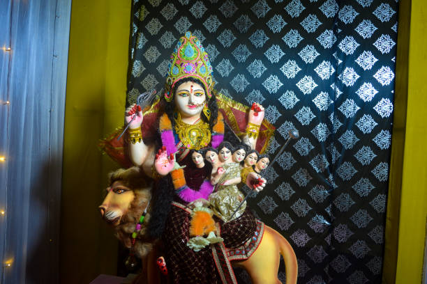 istock Closeup of goddess durga 2177214999