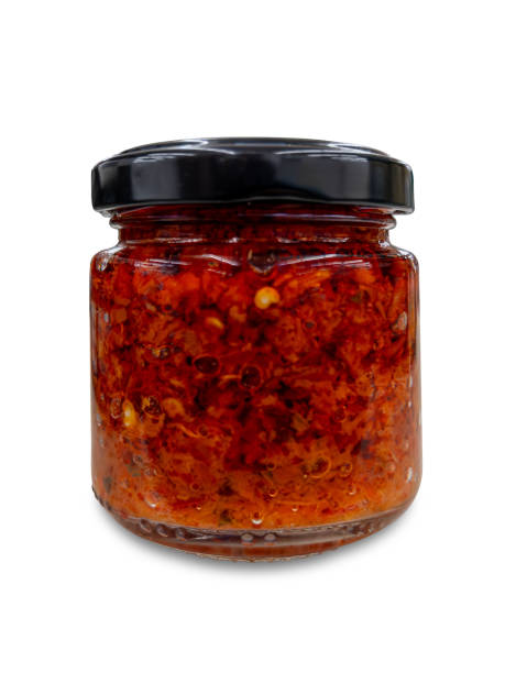 istock Chili sauce in glass jar 2177218560