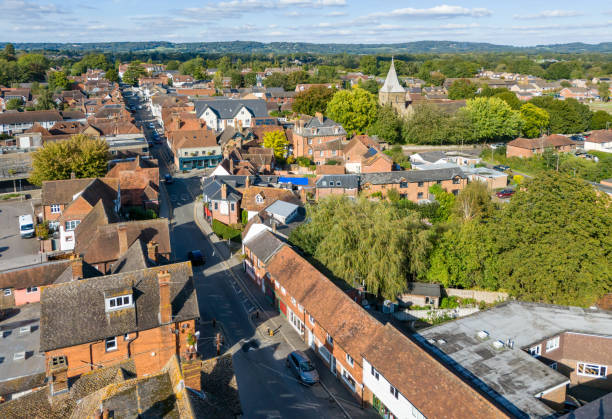 istock Edenbridge high street in Kent 2177219311