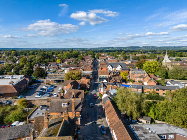 istock Edenbridge high street in Kent 2177219313