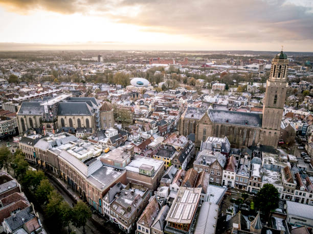istock Zwolle downtown district during a cold winter morning seen from above 2177222920