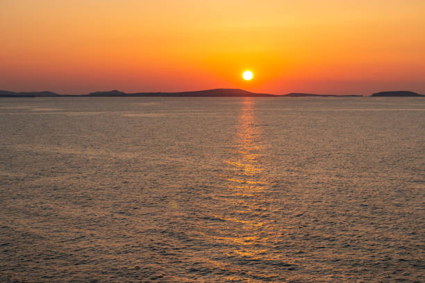 Orange and red sky