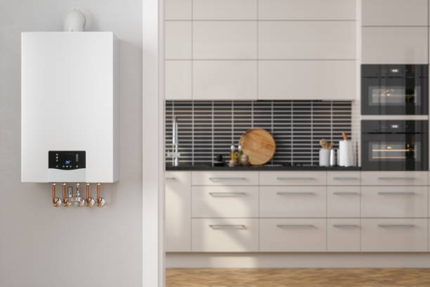 istock Close-up Of Boiler With Blurred Kitchen Background 2177226086