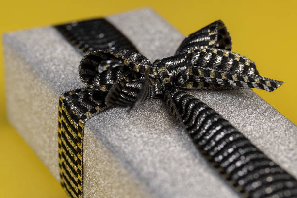 Isolated Golden Ribbon For Design Element.