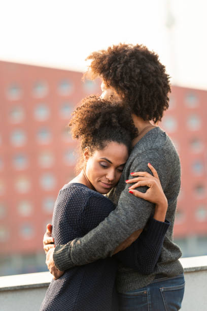 istock Couple hugging at rooftop 2177229240