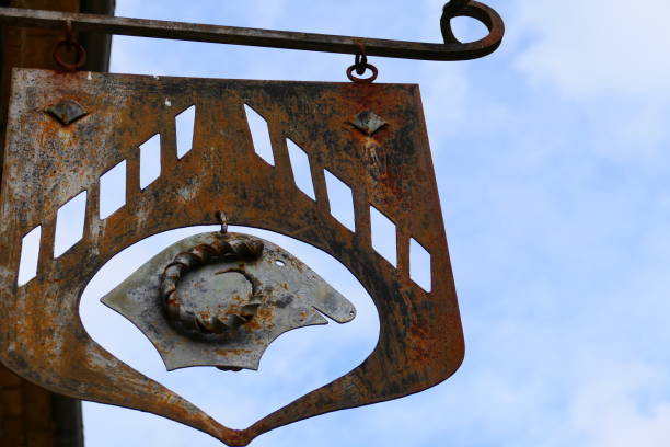 A sign with a ram's head, Bruniquel, Tarn-et-Garonne