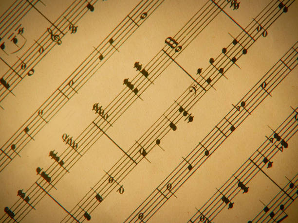 istock Antique music sheet background 2177230546
