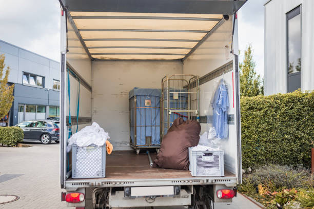 istock Open Moving Truck with Cargo in Urban Setting 2177243536