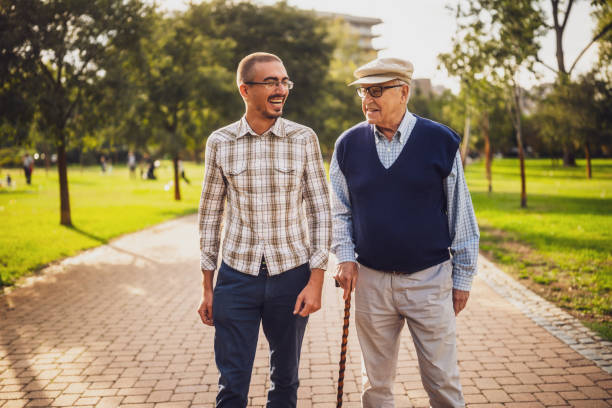 istock Grandpa and grandson 2177244575