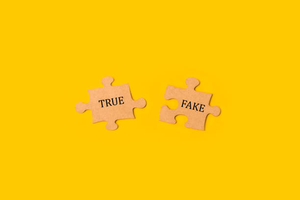 istock True and false words written on brown puzzle pieces on a yellow background with copy space 2177248278