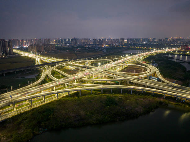 istock City sunset, busy overpass traffic 2177251096