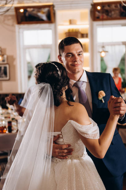 istock the first dance of the bride and groom a restaurant 2177254436