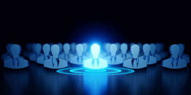 istock Glowing standout figure in human resources concept 2177261981
