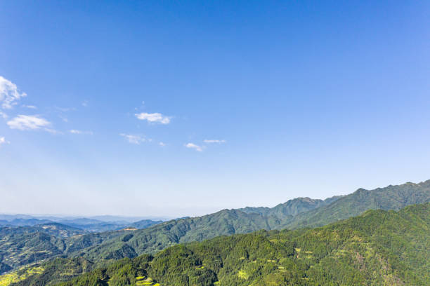 istock Blue sky and white clouds,Chinese mountain ranges,Asia. 2177262755