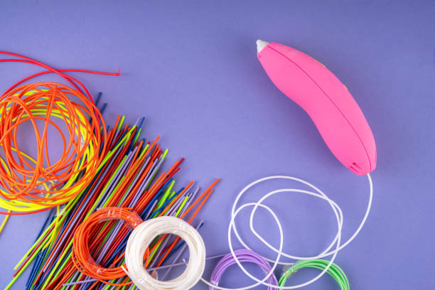 istock Colorful plastic filament for 3D pen and printing 2177265185