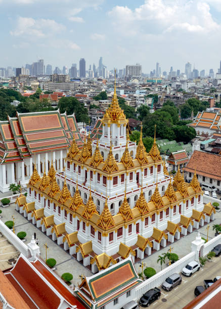 Wat Ratchanatdaram Worawihan which is landmar in Bangkok, Thailand