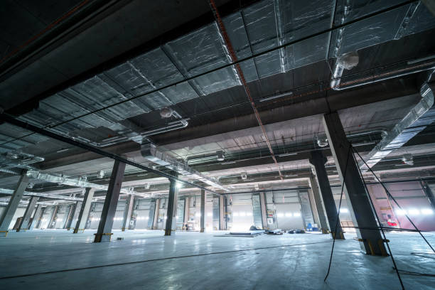 istock Interior of a large industrial warehouse 2177268267