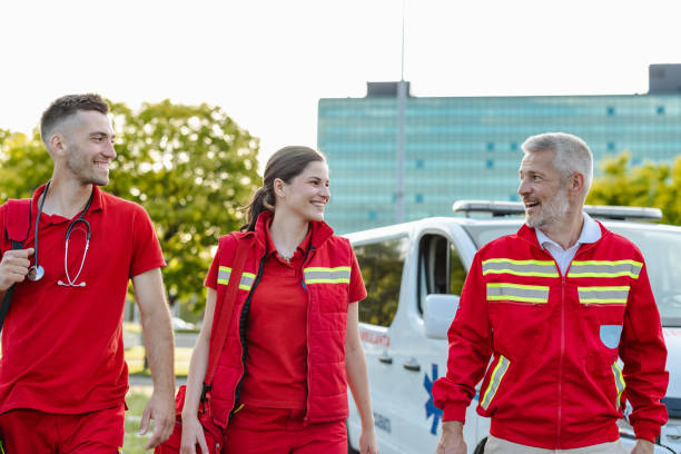 istock Happy group of paramedics 2177275620