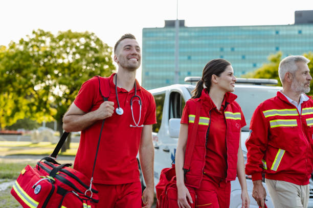 istock Emergency medical team walking confidently towards ambulance 2177275681
