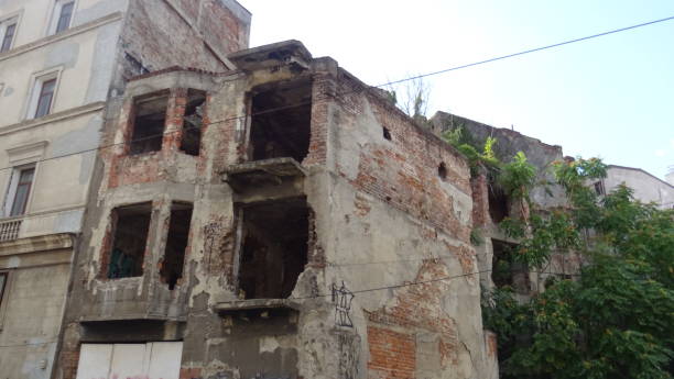 istock ruined and abandoned building in Bucharest downtown 2177276749