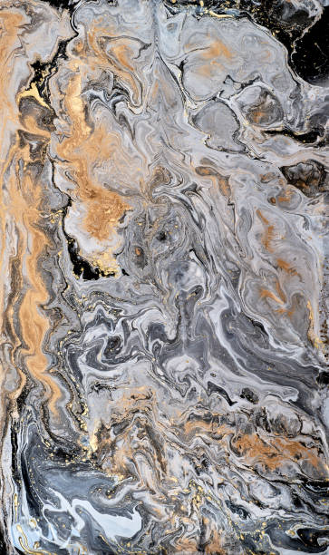 istock A fluid abstract composition featuring vibrant  gold accents,  the movement of rivers and geological patterns. The textured surfaces  depth and visual intrigue 2177278305