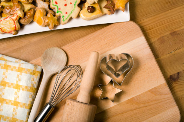 Selective approach to homemade sweet cookies made with rice flour.
