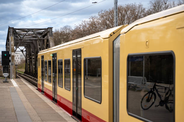 istock Berlin S-Bahn train at subway station against bridge 2177284632