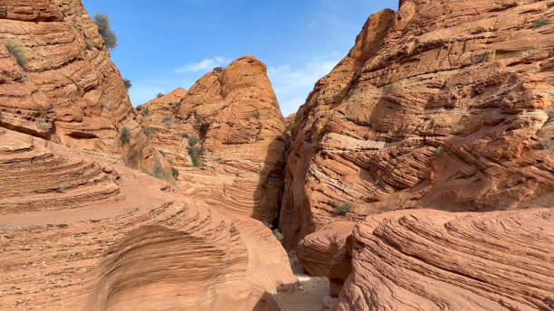 The Red Sandstone Formations on the Trail Between Wire Pass and Buckskin Gulch