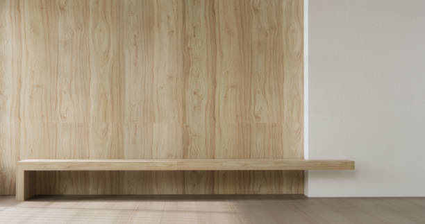 istock Empty room,Clean japanese minimalist room interior, 3D rendering 2177291435
