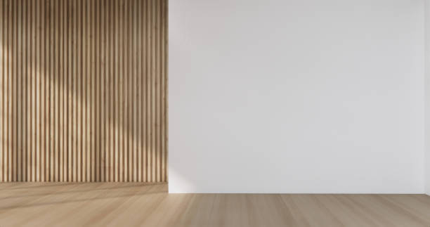 istock Empty room,Clean japanese minimalist room interior, 3D rendering 2177291696