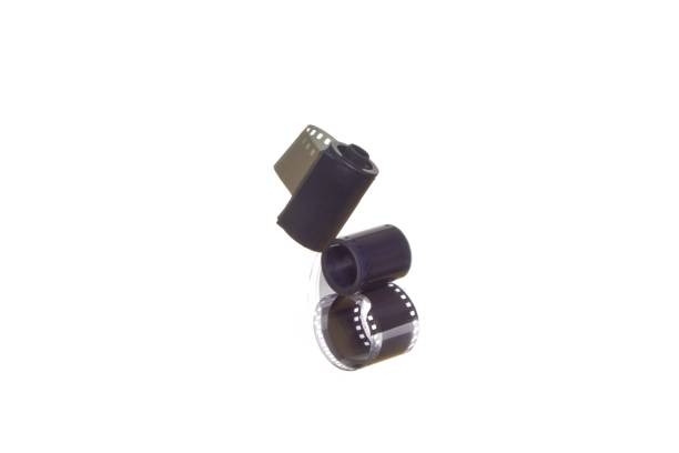 Image of a film cassette on a white background.