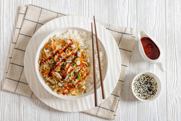istock tofu egg roll in a bowl with jasmine rice 2177297267