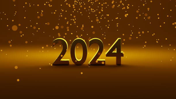 istock The golden number 2024 stands out on a shimmering gold background with glowing particles falling around it. The bright, sparkling particles enhance atmosphere, symbolizing hope and excitement for the New Year 2177303925