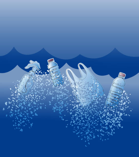 istock Plastic garbage floating in ocean as concept of water plastic pollution and global warming 2177307385