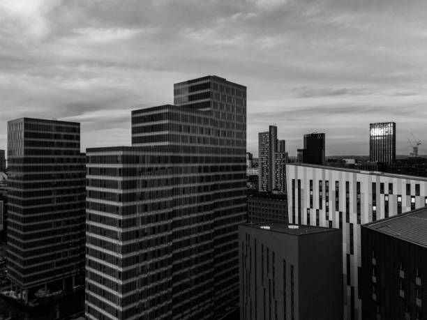 istock Black and White Landscape Manchester 2177308651