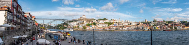 istock Panoramic view of Porto riverside and the bridge Luis I 2177315558