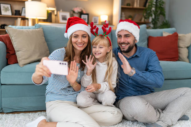 istock Video call on Christmas Eve 2177322991