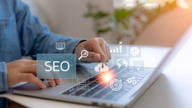 istock Businessmen use laptops to analyze SEO search engine optimization to promote website ranking traffic and optimize their websites to rank in search engines. 2177324667